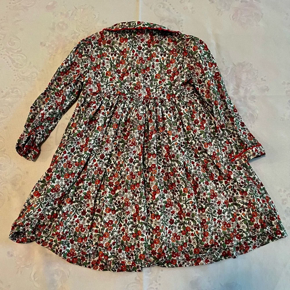 Rachel Riley Red and Green Floral Dress - Picture 4 of 4